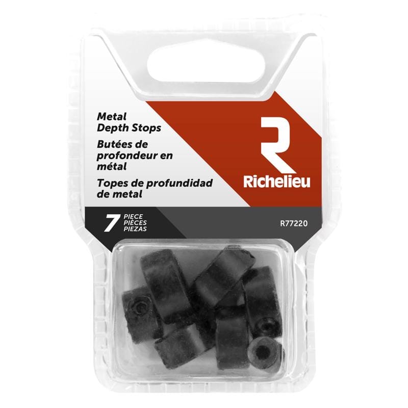Richelieu R77210 Metal Drill Stop Set 7 pc