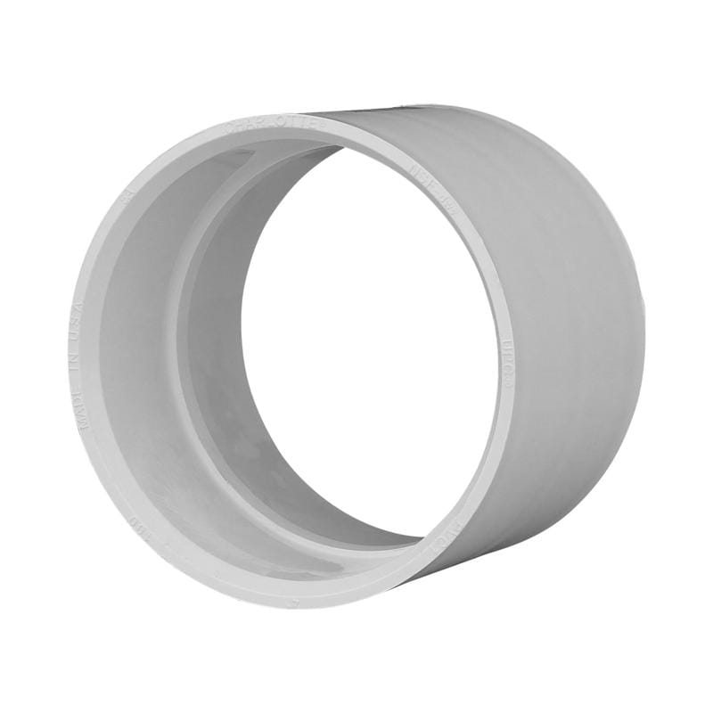 Charlotte PVC001001200 Pipe Schedule 40 3 in. Hub X 3 in. D Hub PVC Coupling 1 pk