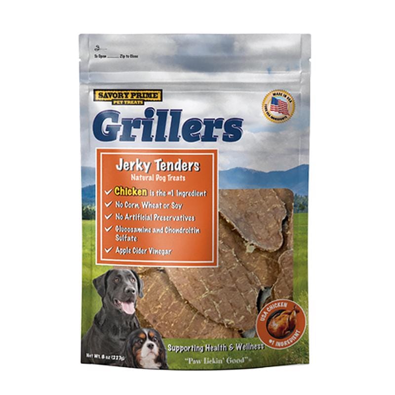 Savory Prime 560 Grillers Chicken Grain Free Jerky Tenders For Dogs 8 oz