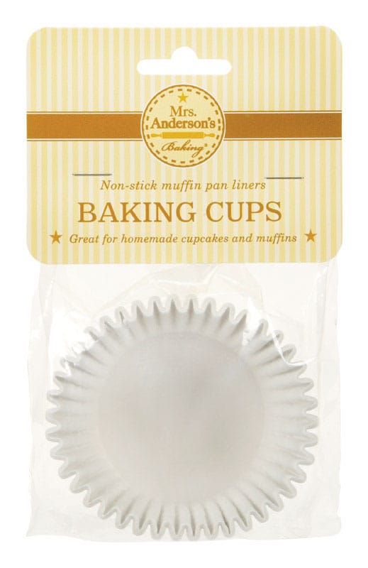 MRS. Anderson'S Baking 1658 Texas Size Muffin Cups White 24