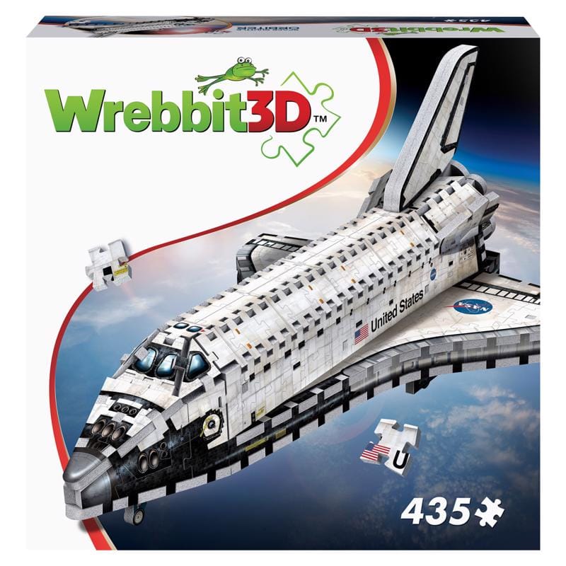 WREBBIT3D W3D-1008 Space Shuttle Orbiter 3D Jigsaw Puzzle White 435 pc
