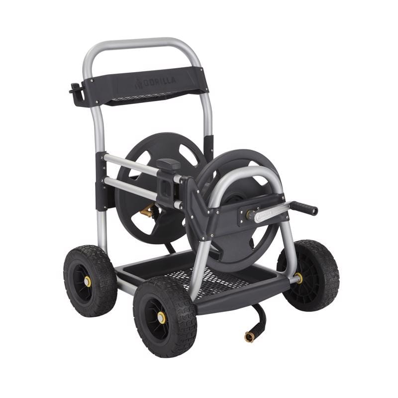 Gorilla GRC-250G 250 ft. Black/Gray Wheeled Hose Reel Cart