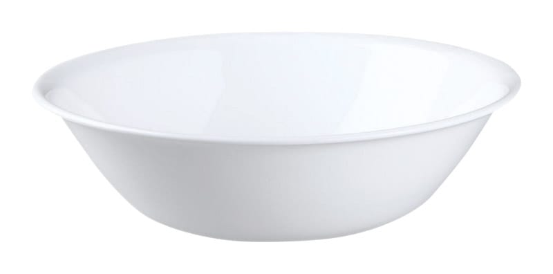 Corelle 6020977 Livingware 64 oz Winter Frost Glass Winter Frost White Serving Bowl 10.37 in. D 1 pk