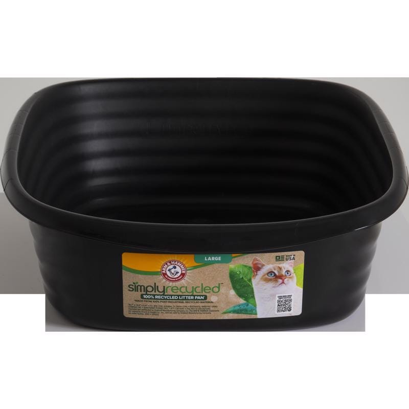 Arm & Hammer 22193 Plastic Black Litter Pan 1 pk