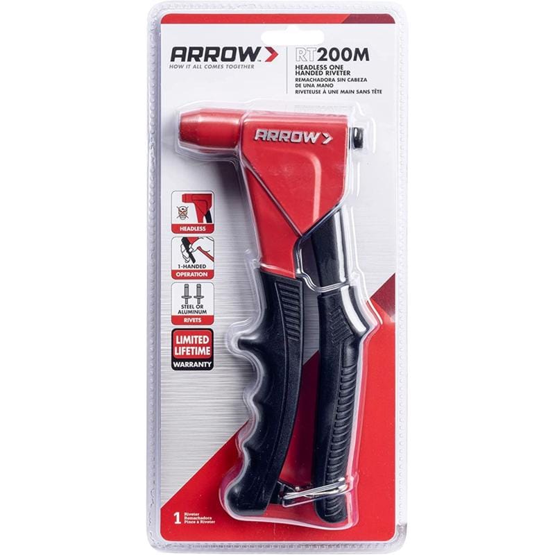 Arrow RT200M Metal Headless Rivet Tool Black/Red 1 pc