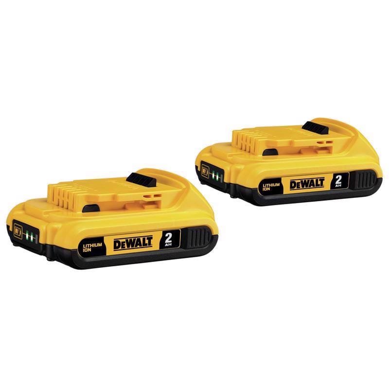 Dewalt DCB203-2 20V MAX DCB203-2 2 Ah Lithium-Ion Compact Battery 2 pc