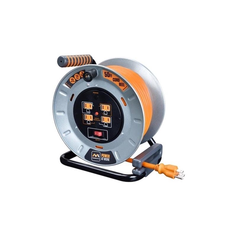 Masterplug OTMP501512G4SLU 50 ft. L Metal Cord Reel