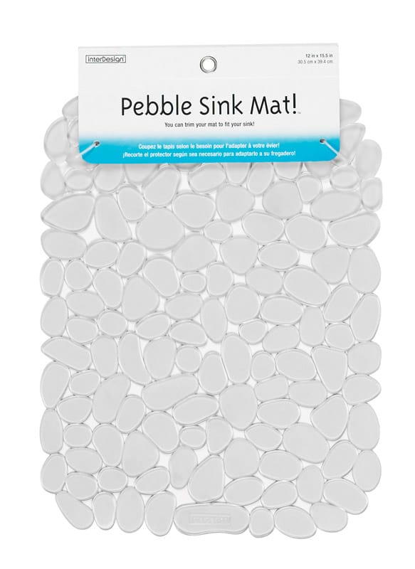 Idesign 60663 Graphite Plastic Sink Mat