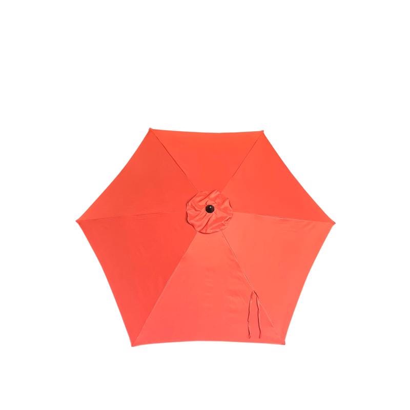 Living Accents YQ101BK-OR 9 ft. Tiltable Orange Market Umbrella