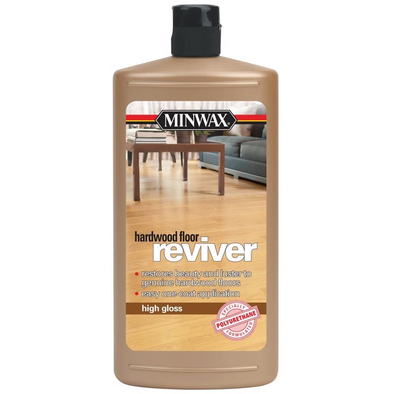 Minwax 609504444 High Gloss Hardwood Floor Reviver Liquid 1 qt
