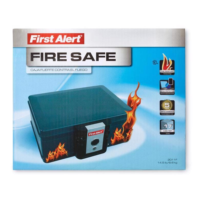First Alert 2011F 0.17 cu ft Key Lock Blue Fire Chest