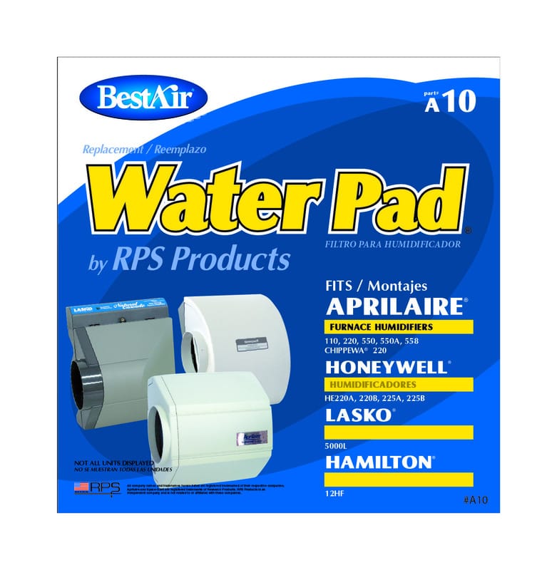 Bestair A10 Replacement Water Pad For Aprilaire 110, 220, 550, 550A, 558; Honeywell HE220A/B, HE225A/B;
