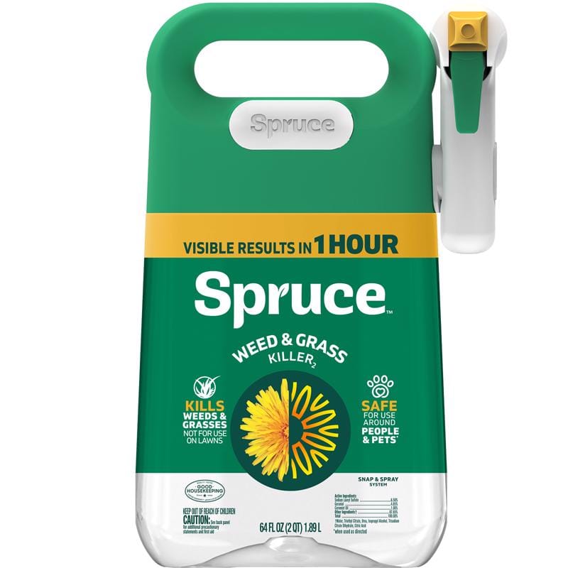 Spruce 810121300022 Snap & Spray Manual Trigger Weed and Grass Killer RTU Liquid 64 oz