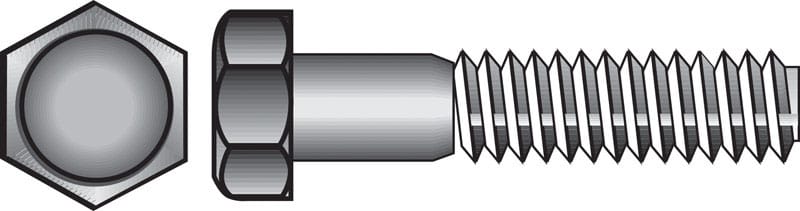 Hillman 811599 3/8 in. D X 8 in. L Hot Dipped Galvanized Steel Hex Bolt 1 pk