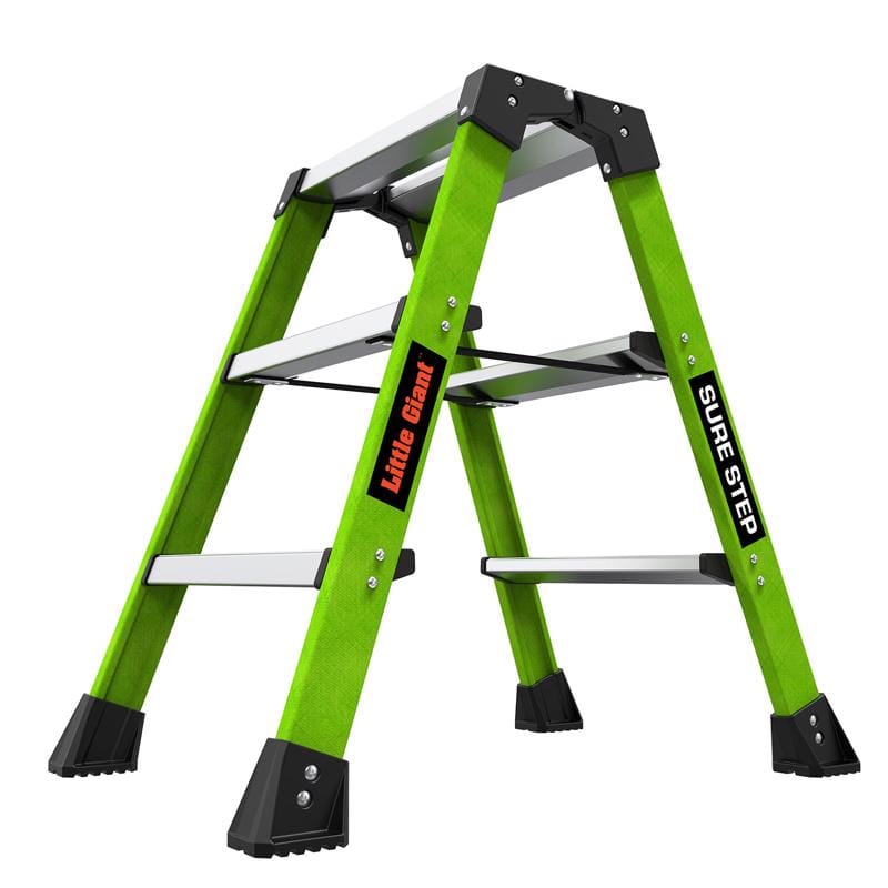 Little Giant 910-00001 Sure Step 25.98 in. H X 11.8 in. W X 8 in. D 375 lb. cap. 3 step Resin Step Stool