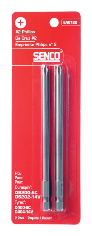 Senco EA0122 Duraspin Phillips #2 X 5 in. L Replacement Bit Steel 2 pk