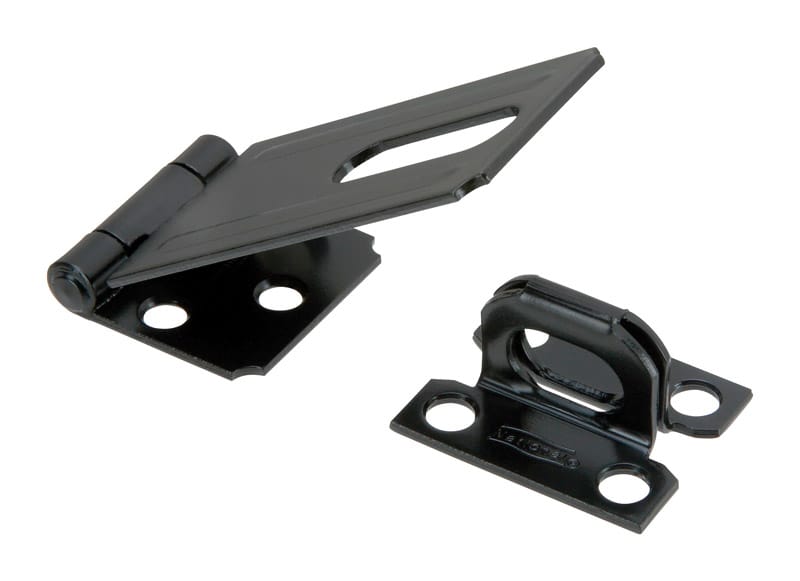 National Hardware N305-953 Black Steel 3-1/4 in. L Safety Hasp 1 pk