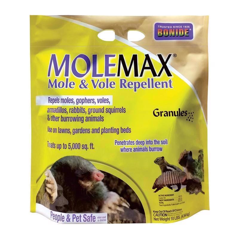 Bonide 692150 MoleMax Animal Repellent Granules For Moles and Voles 10 lb
