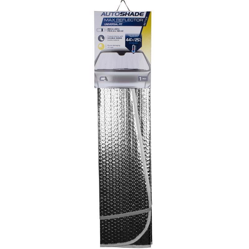 Custom Accessories 40953 63 in. L X 28.5 in. W Silver Foldable Sun Shade