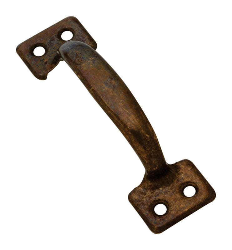 National Hardware N164-848 4 in. L Antique Brass Brown Steel Universal Sash Lift Handle 1 pk