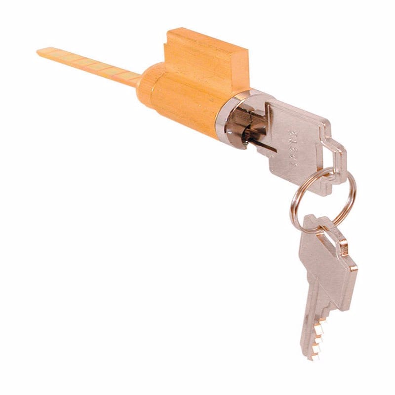 Prime-Line E 2000 KW Brass-Plated Brass Cylinder Lock Keyed Differently