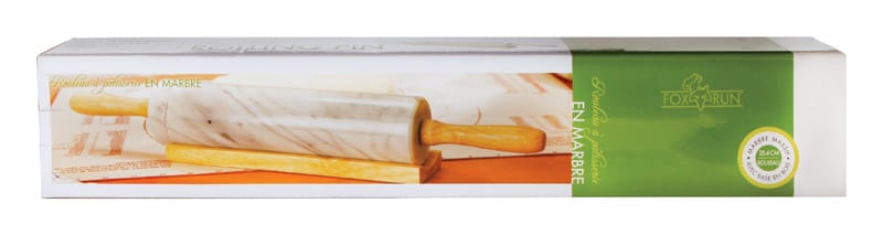 Fox Run 4050 18 in. L X 2.5 in. D Marble Rolling Pin White