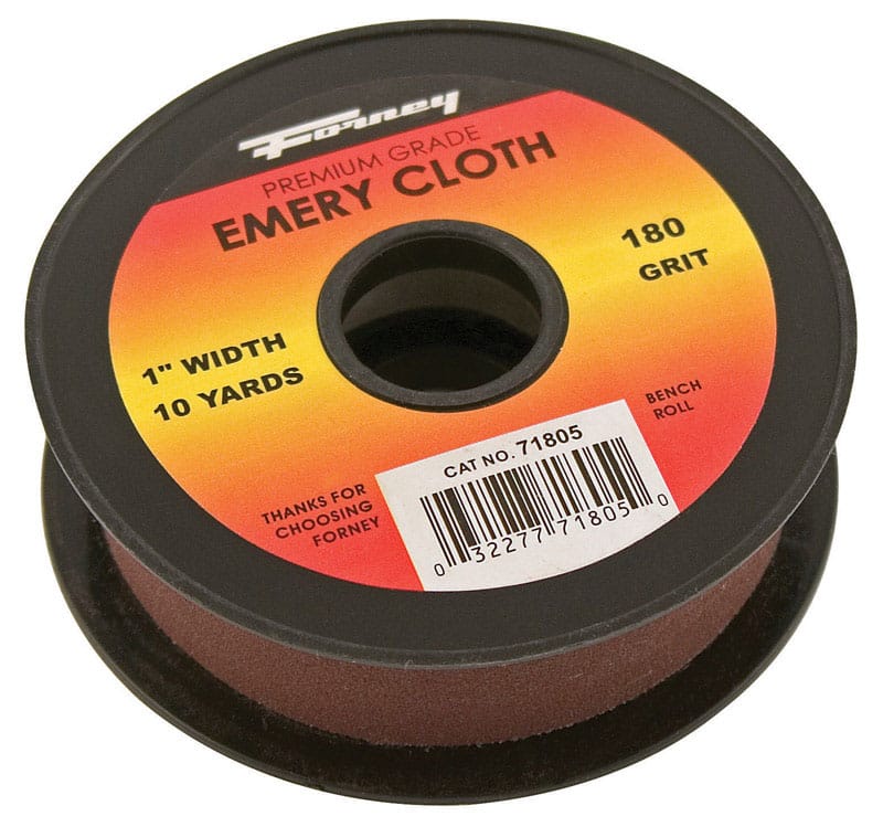 Forney 71805 Emery Cloth 1"X10Yd 180 Gt