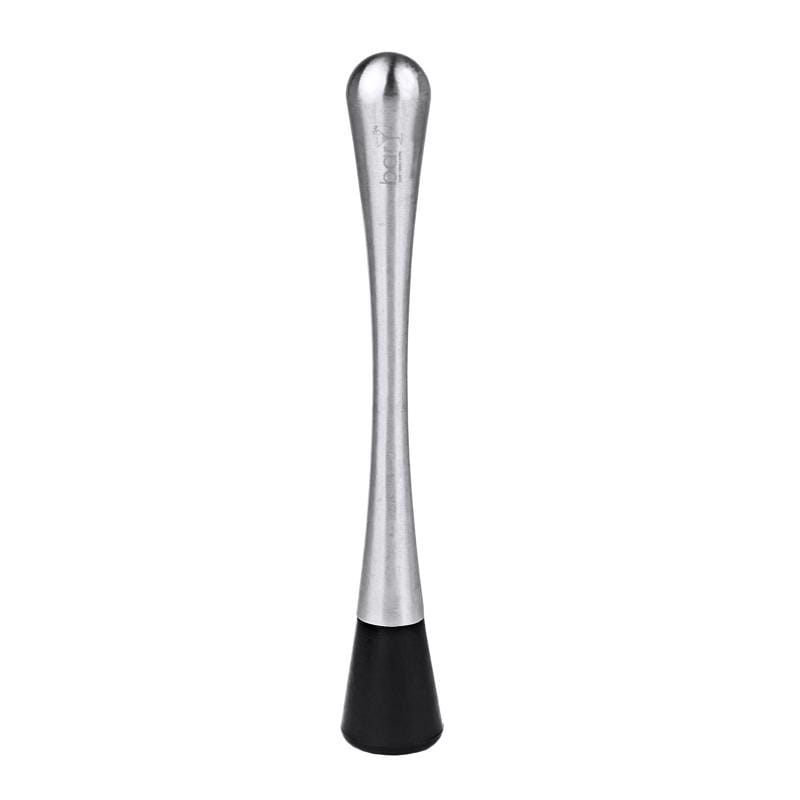 BARY3 BAR-0760 Black/Silver Stainless Steel Muddler
