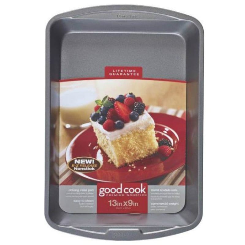 Good Cook 4010 9 in. W X 13 in. L Cake Pan Gray 1 pk
