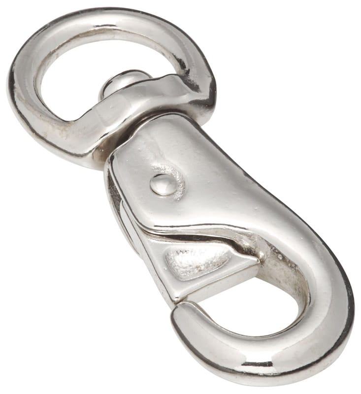National Hardware N222-968 1 in. D X 4-1/8 in. L Nickel-Plated Iron Cattle Snaps 250 lb