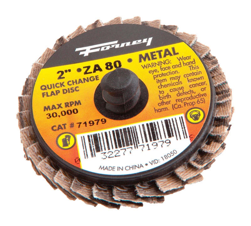 Forney 71979 2 in. D Aluminum Oxide Thread Arbor Flap Disc 80 Grit 1 pc