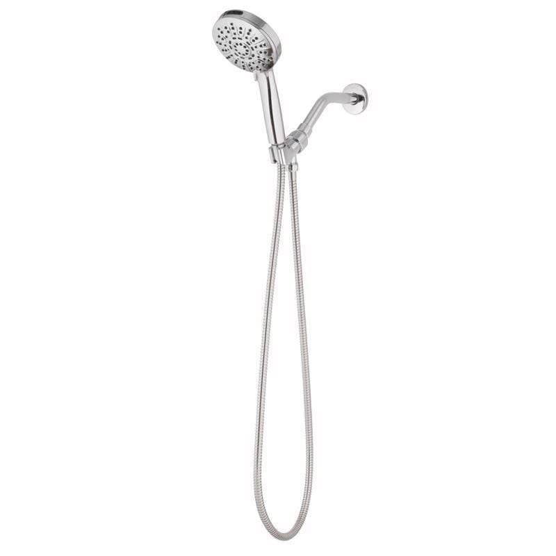 Oakbrook Collection SH-OB10003CH Brushed Chrome ABS 8 settings Handheld Showerhead 1.8 gpm