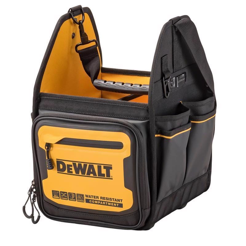 Dewalt DWST560105 Ballistic Nylon Electrician Tote Tote Bag 34 pocket Black/Yellow 1 pc