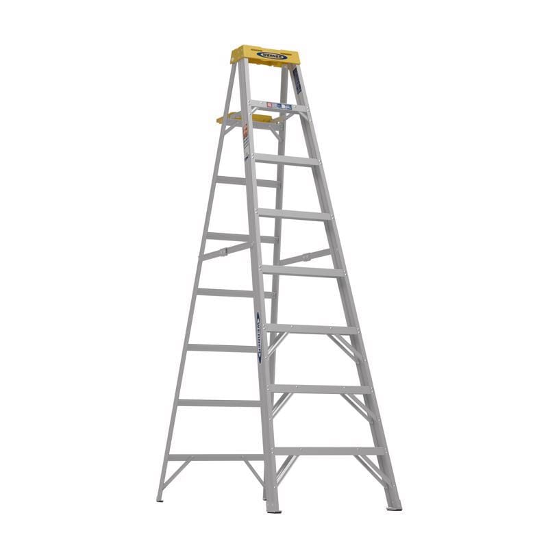 Werner 378 8 ft. H Aluminum Step Ladder Type IA 300 lb. cap.