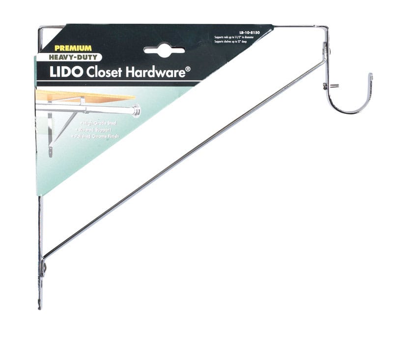 Lido LB-10-8150A 10-1/2 in. H X 1 in. W X 11 in. L Chrome Shelf Divider