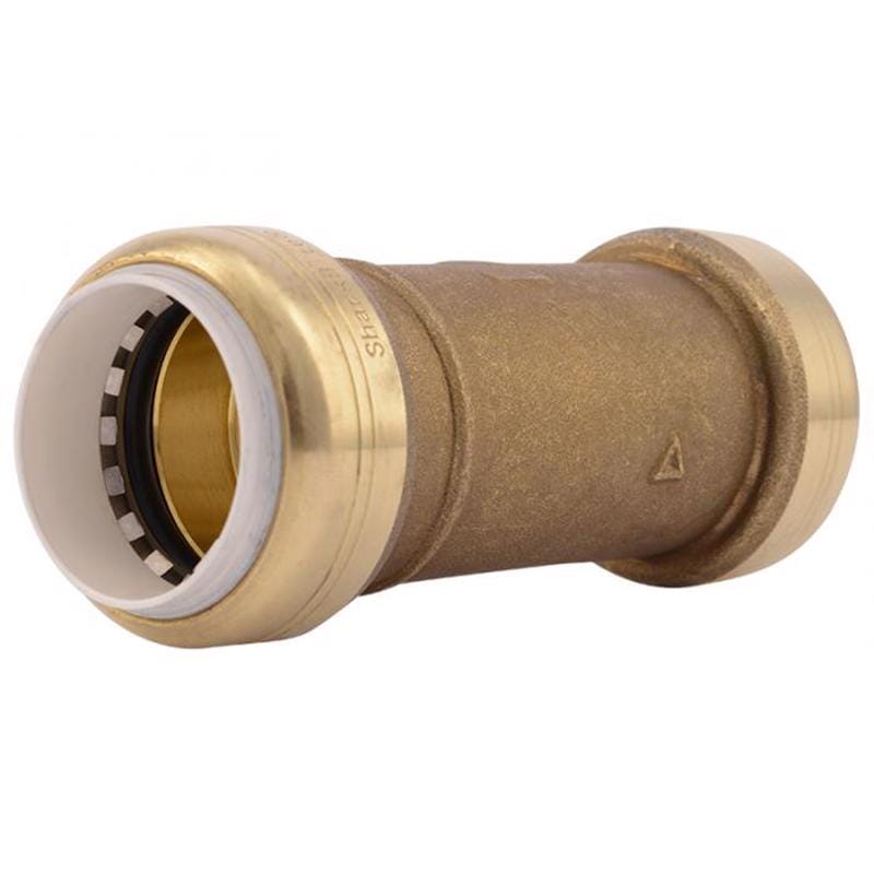 Sharkbite UIP3020A Push to Connect 1 in. IPS in. X 1 in. D IPS Brass Coupling