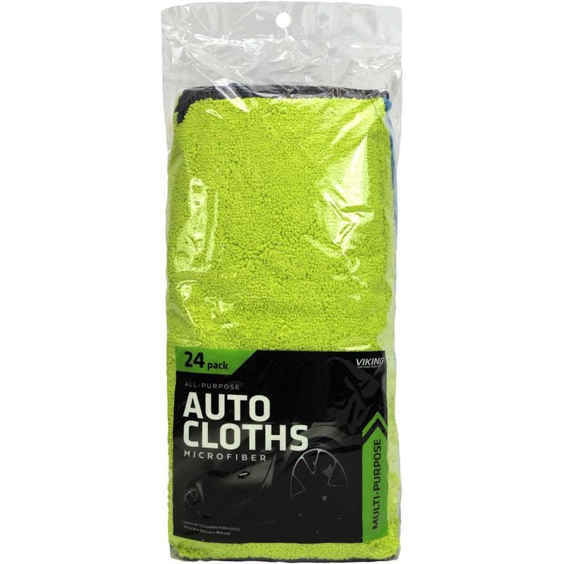 Viking 853400 16 in. L X 12 in. W Microfiber Auto Cleaning Cloth 24 pk
