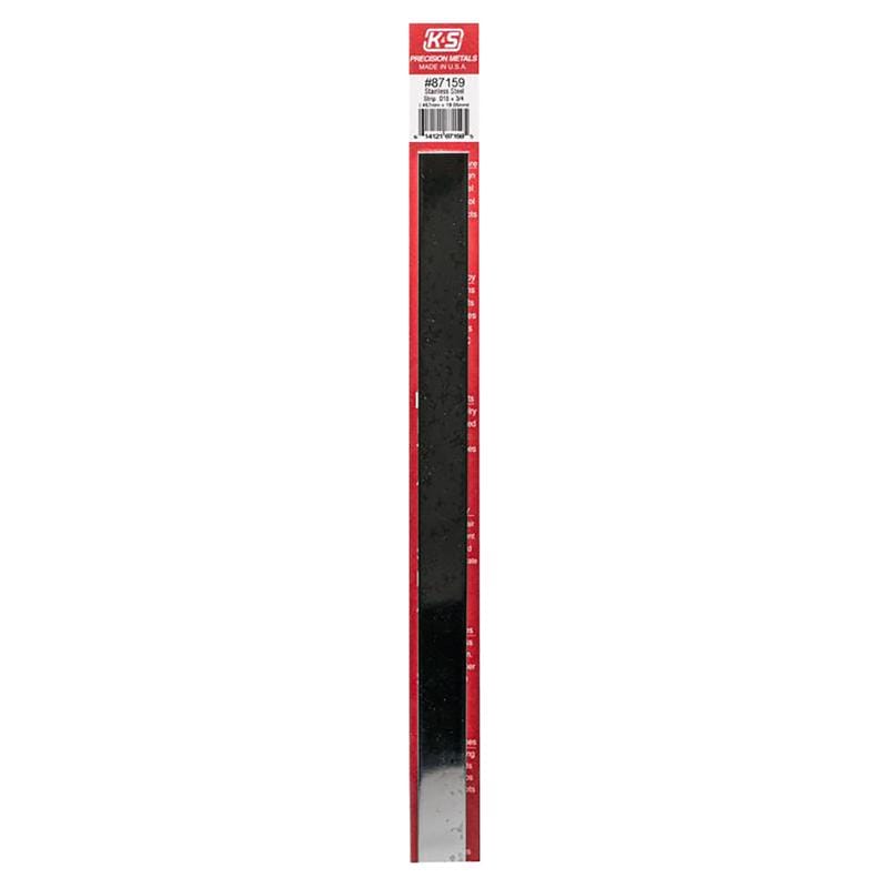 K&S 87159 12 in. L X 3/4 in. W Stainless Steel Strip