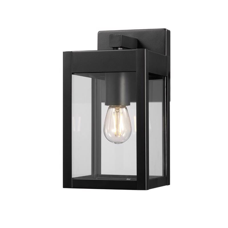 Globe Electric 60000098 Matte Black Solar Powered 1 W LED Lantern 1 pk