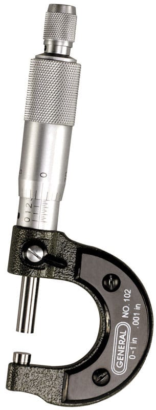 General 102 14-7/16 in. L Locking Utility Micrometer 1 pc