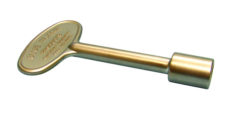 Blue Flame BF.KY.06 Silver Satin Chrome Zinc Gas Valve Key