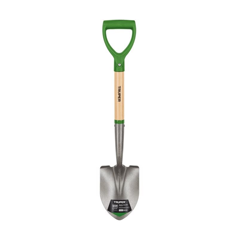 Truper TR-BY-P 27 in. Steel Round Utility Shovel Wood Handle