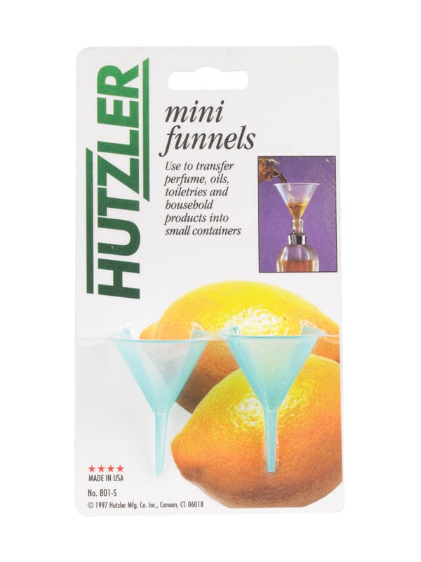 Harold Import 801 Clear Plastic 1.6 oz Mini Funnels