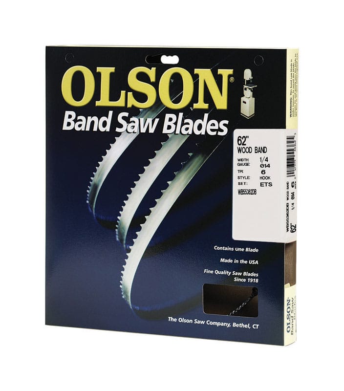 Olson WB55362DB 62 in. L X 0.3 in. W Carbon Steel Band Saw Blade 6 TPI Hook teeth 1 pk