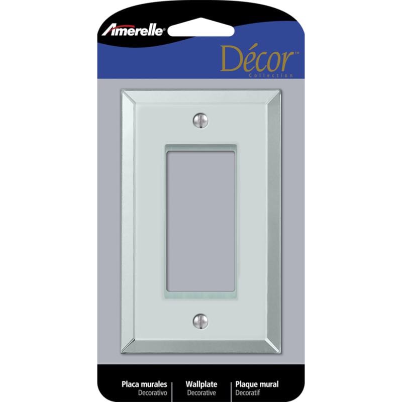 Amerelle 66R Clear 1 gang Acrylic Decorator Wall Plate 1 pk