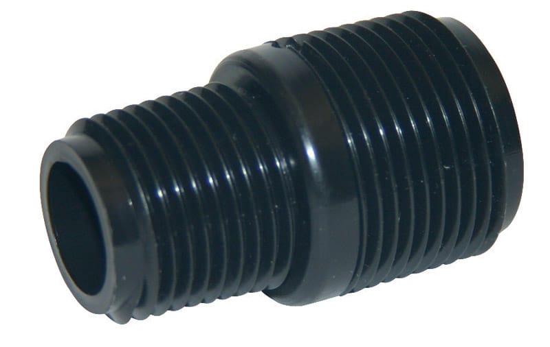 B&K 423-431 Schedule 40 3/4 in. MIP X 1/2 in. D MIP Polyethylene 1-1/2 in. Close Nipple 1 pk