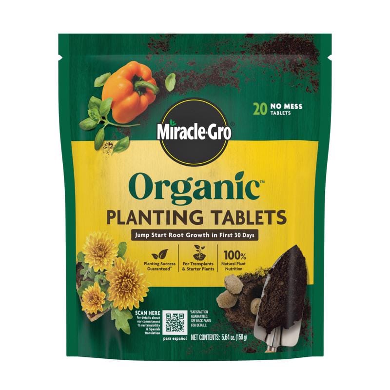 Miracle-Gro 3784510 Organic Tablets Plant Food 20 ct