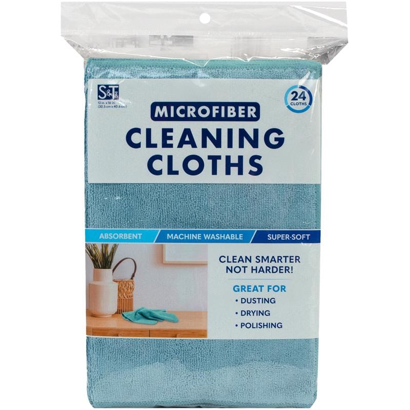 Schroeder & Tremayne 240000 Polyamide/Polyester Cleaning Cloth 12 in. W X 16 in. L 24 pk