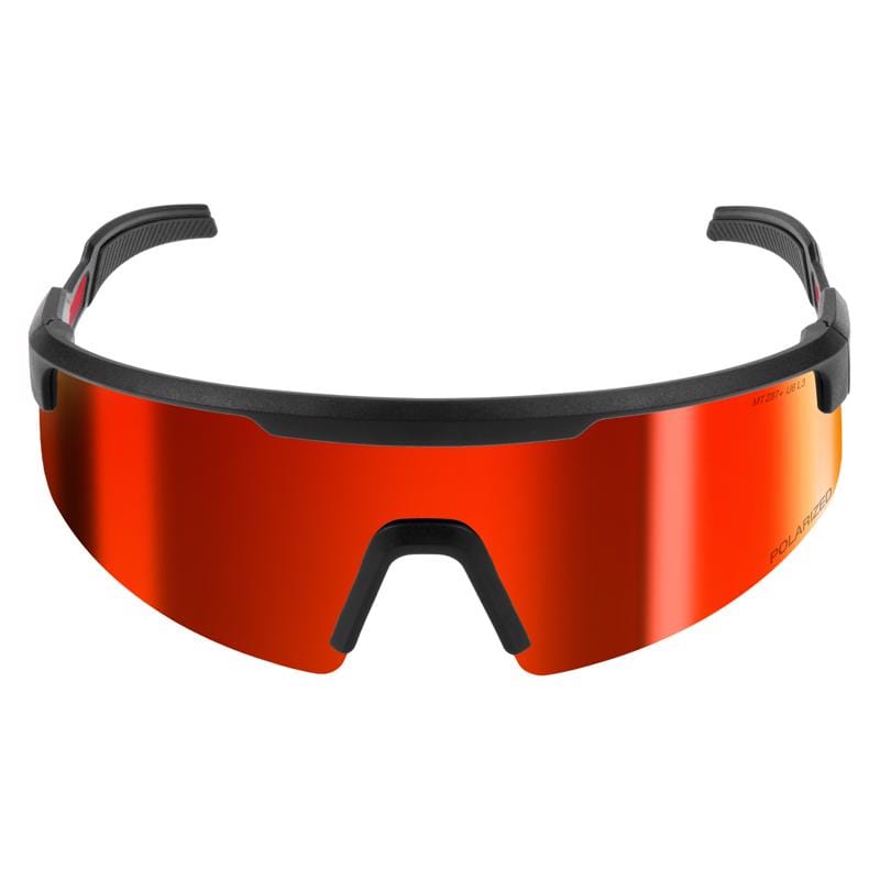 Milwaukee 48-73-2501 Anti-Fog Polarized Wrap Around Safety Glasses Red Mirror Lens Black Frame 1 pair