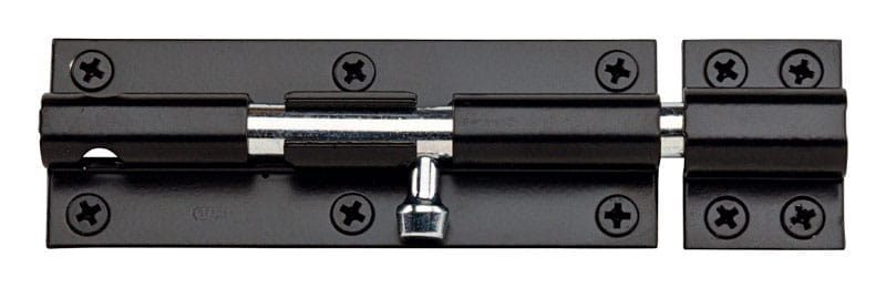 National Hardware N152-126 6 in. L Black Steel Heavy Duty Barrel Bolt 1 pk